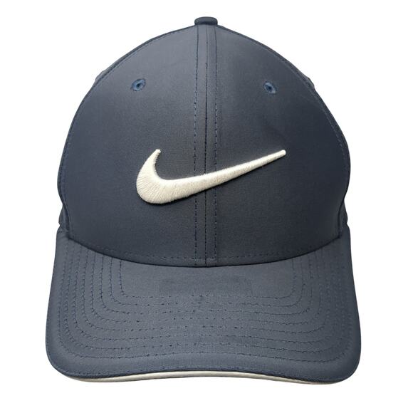 Nike Swoosh Fitted Hat Blue Small Embroidered Classic99 Dri-Fit Outdoor - Picture 1 of 10